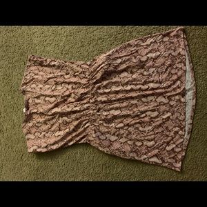 snakeskin print h&m dress